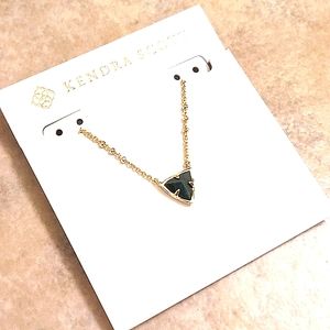 NEW Kendra Scott Perry Gold Pendant Necklace in Green Apatite